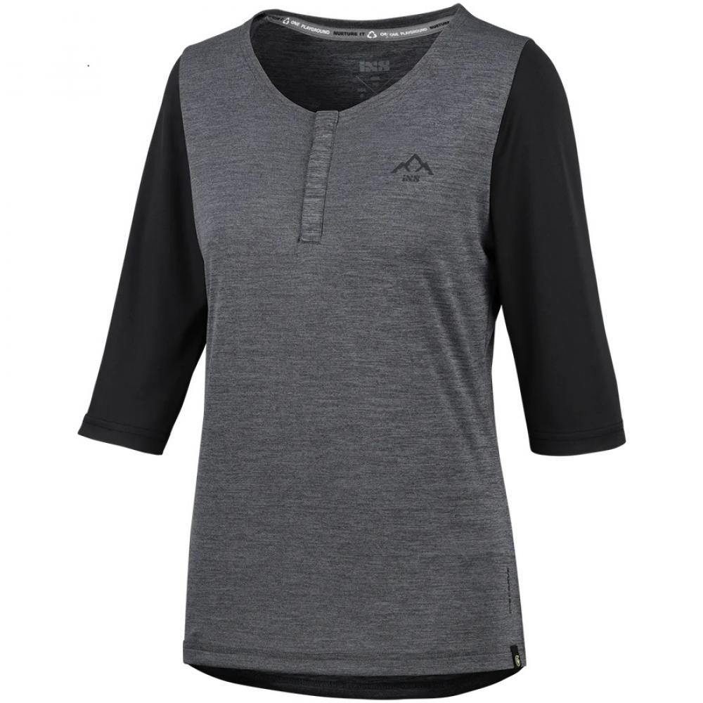 IXS Sports Division iXS Carve X Women Henley 40 graphite/black - atmungsaktives Trail-Jersey