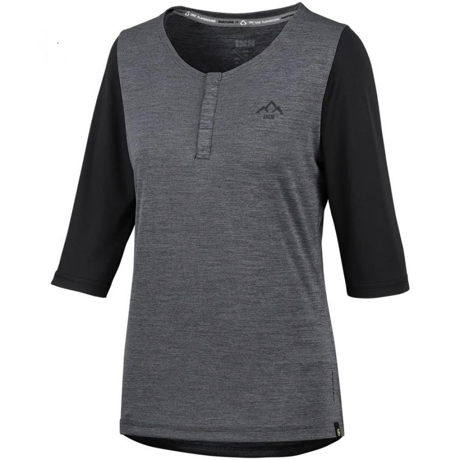 IXS Sports Division iXS Carve X Women Henley 40 graphite/black - atmungsaktives Trail-Jersey