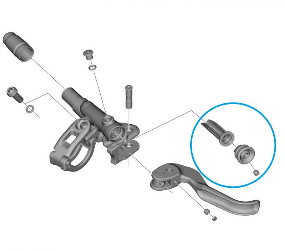 SHIMANO Membran-Einheit BL-M9100 Membran-Einheit - Ersatzteil für XTR-Bremshebel