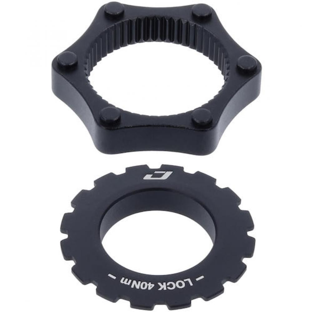 Jagwire Adapter Centerlock auf 6-Loch Standardgröße Schwarz - sicherer Rotor-Adapter