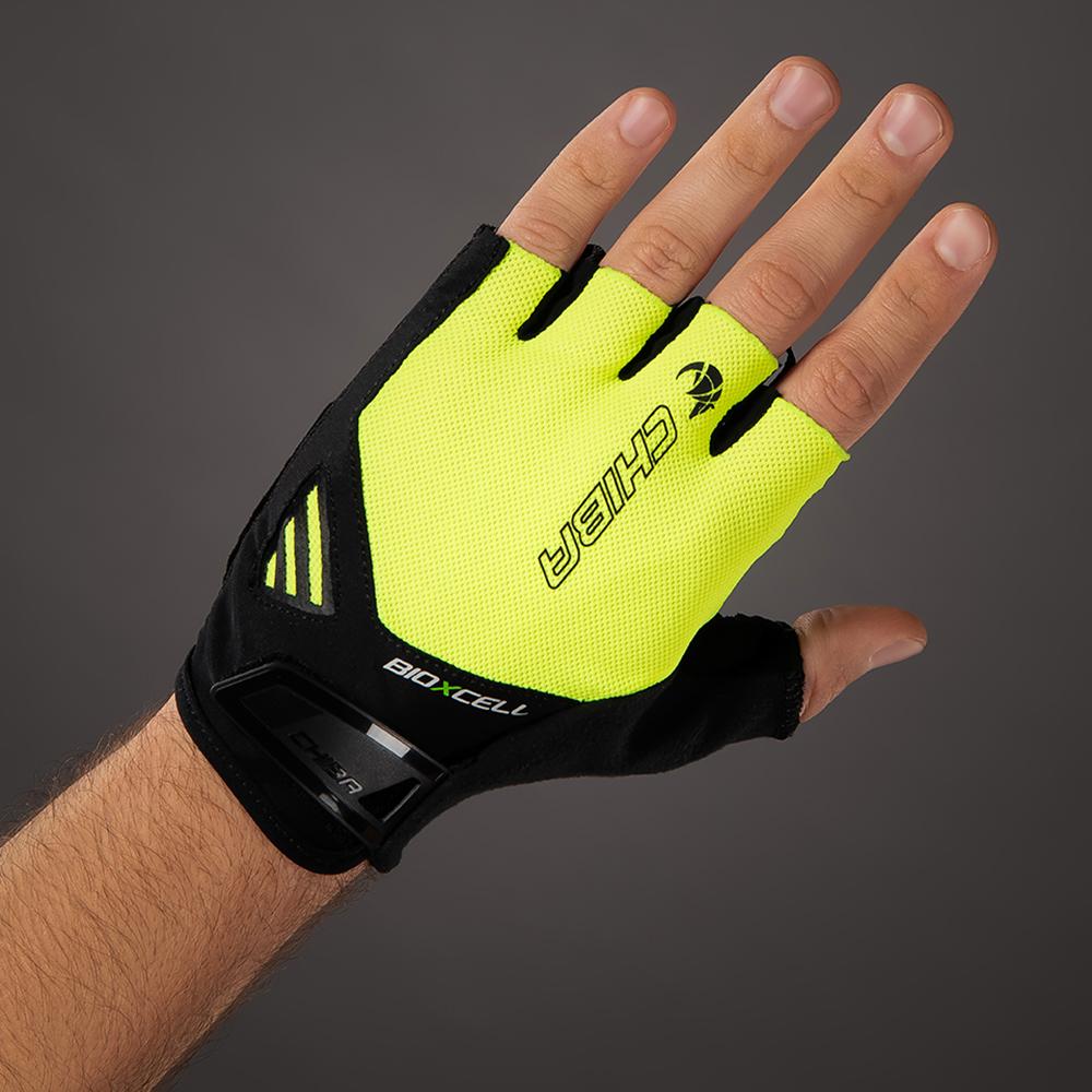 CHIBA BioXCell Air - Radhandschuhe XS neongelb mit BioXCell Gelpolsterung
