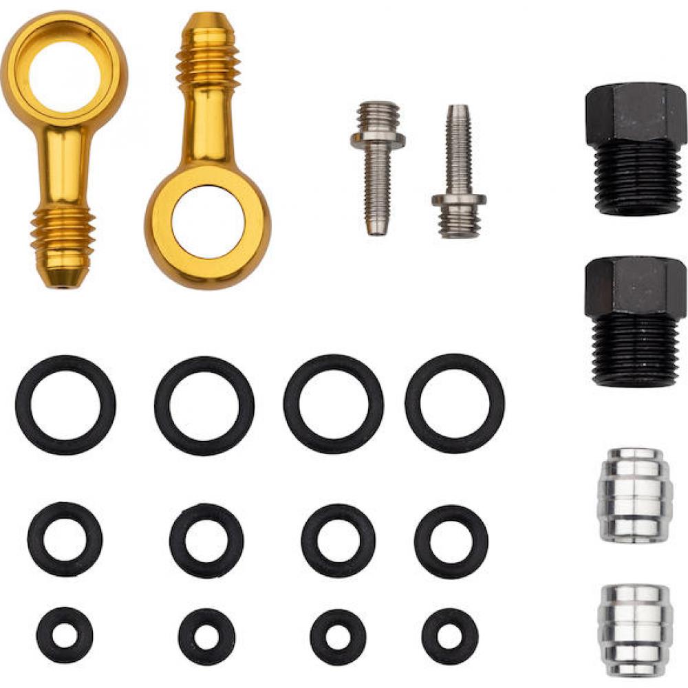 Jagwire Pro Quick-Fit Adapter Anschlussset SRAM/AVID - Schwarz/Gold