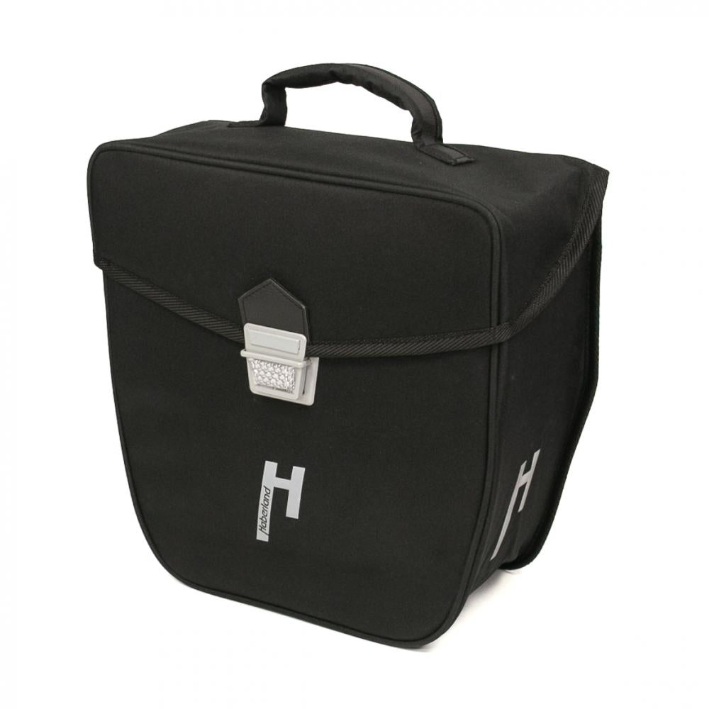 Haberland Einzeltasche 16l Pur schwarz - formstabile Fahrradtasche mit moderner Ausführung