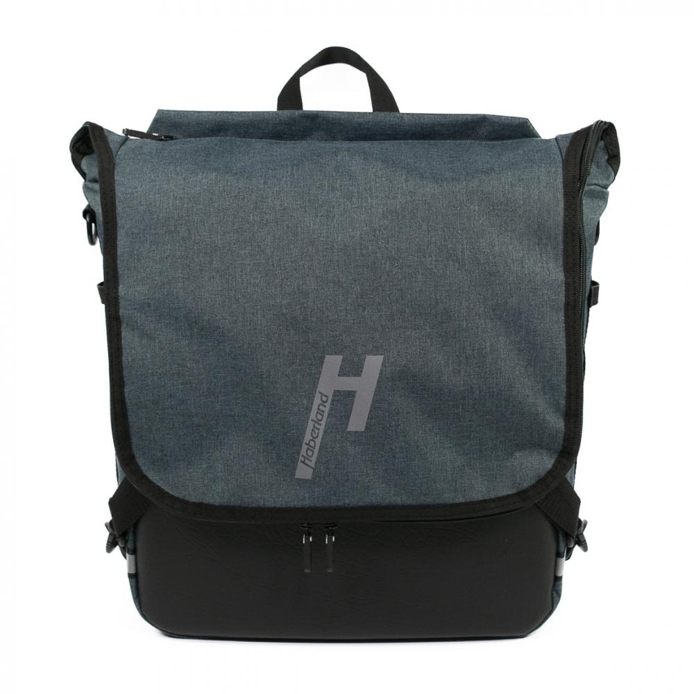 Haberland Bike-Rucksack Sporty anthrazit/reflex - vielseitiger Fahrradrucksack mit Regenschutz