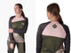 Muc Off Long Sleeve Womens Riders Jersey Green Pink Leopard S