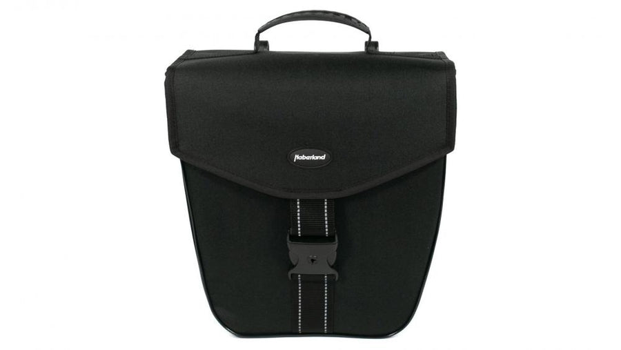 Haberland Einzeltasche 16l Classic schwarz - robuste Gepäckträgertasche für Alltag und Tour