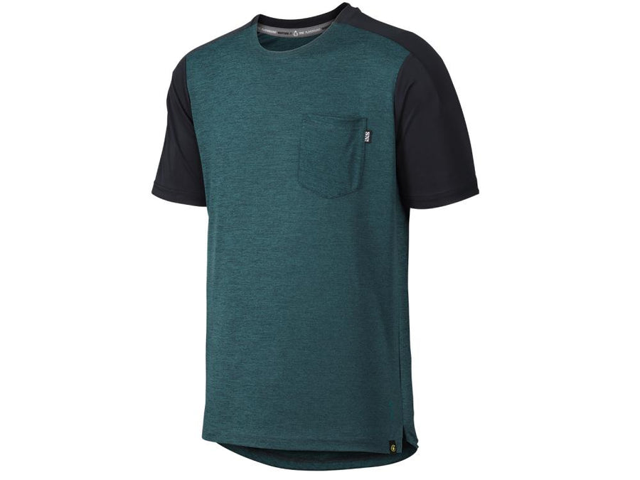 IXS Sports Division iXS Flow X Short Sleeve Jersey S Everglade/Black - atmungsaktives Bike-Trikot