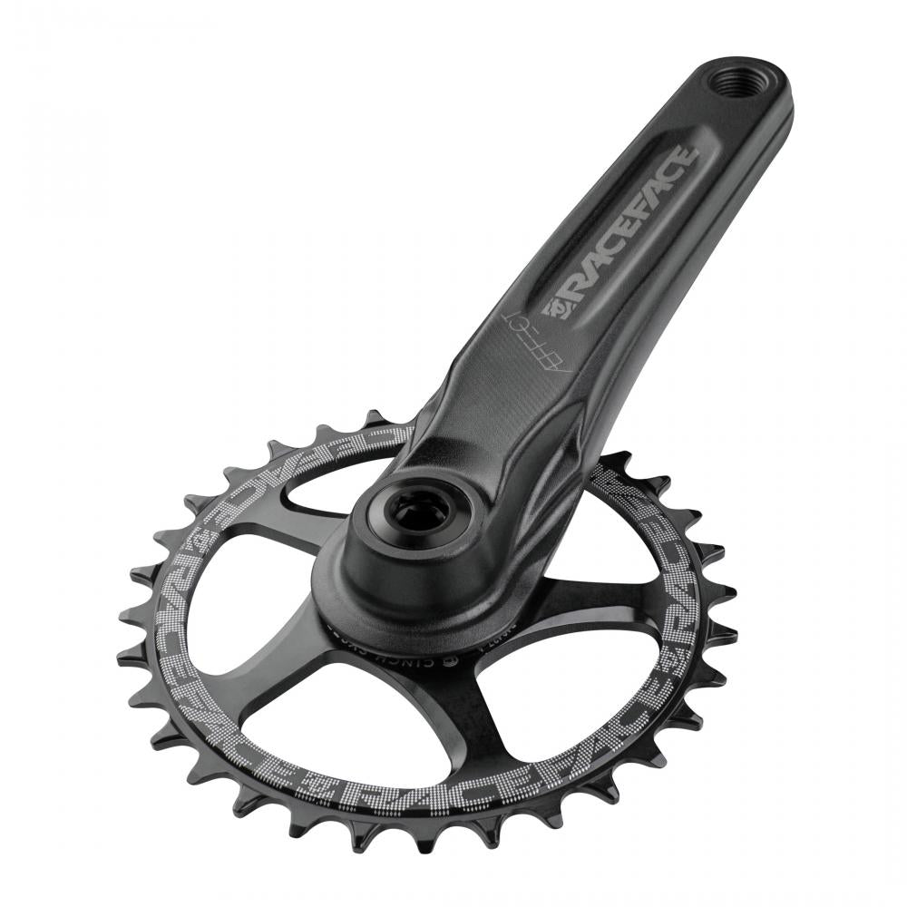 Race Face Aeffect Kurbel, 165mm, 24mm, black - robuste MTB-Kurbel in moderner Ausführung