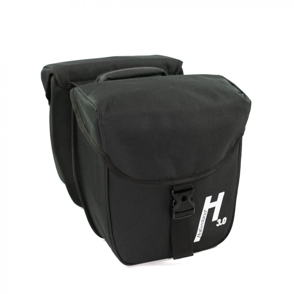 Haberland Doppeltasche 18l Basic S 3.0 MIK schwarz - praktische Gepäckträgertasche