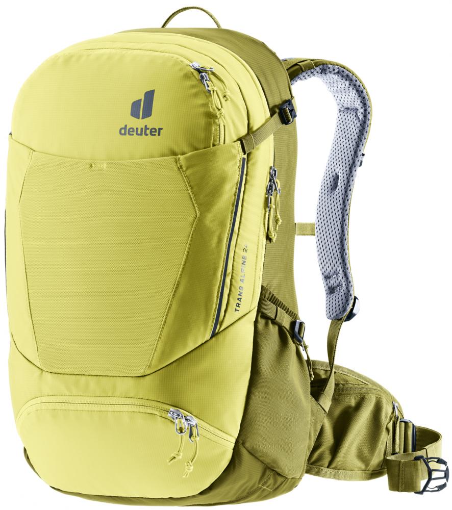 Deuter Trans Alpine 24 Fahrradrucksack 24L Grün - Kompakter Tourenrucksack für Mountainbike-Tagestouren