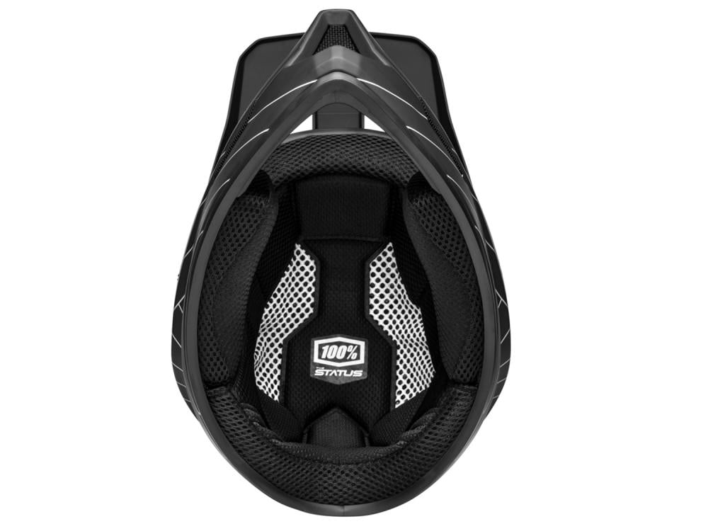 100% Status helmet XS black - leichter Fullface-Helm mit maximalem Schutz