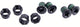 SRAM Kettenblattschrauben-Set 4-Arm Long Steel Black eMTB (104BCD) - Chainring Bolt Kit