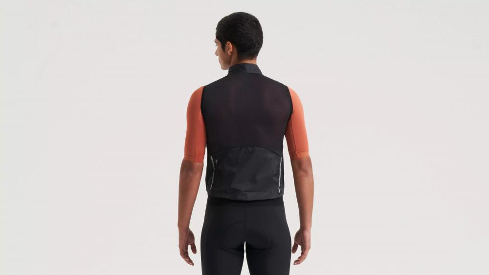PRIME WIND VEST MEN - Herren Windweste Schwarz Größe S - Bekleidung