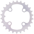 CONTEC Kettenblatt "C.Drive"n4-Arm, 9-/10-fach, 3/32", für 3-fach Kurbeln, symmetrischnSB-verpackt, inkl. Steighilfen, 26 Zähne, 64mm Lochkreis, Edelstahl, silber