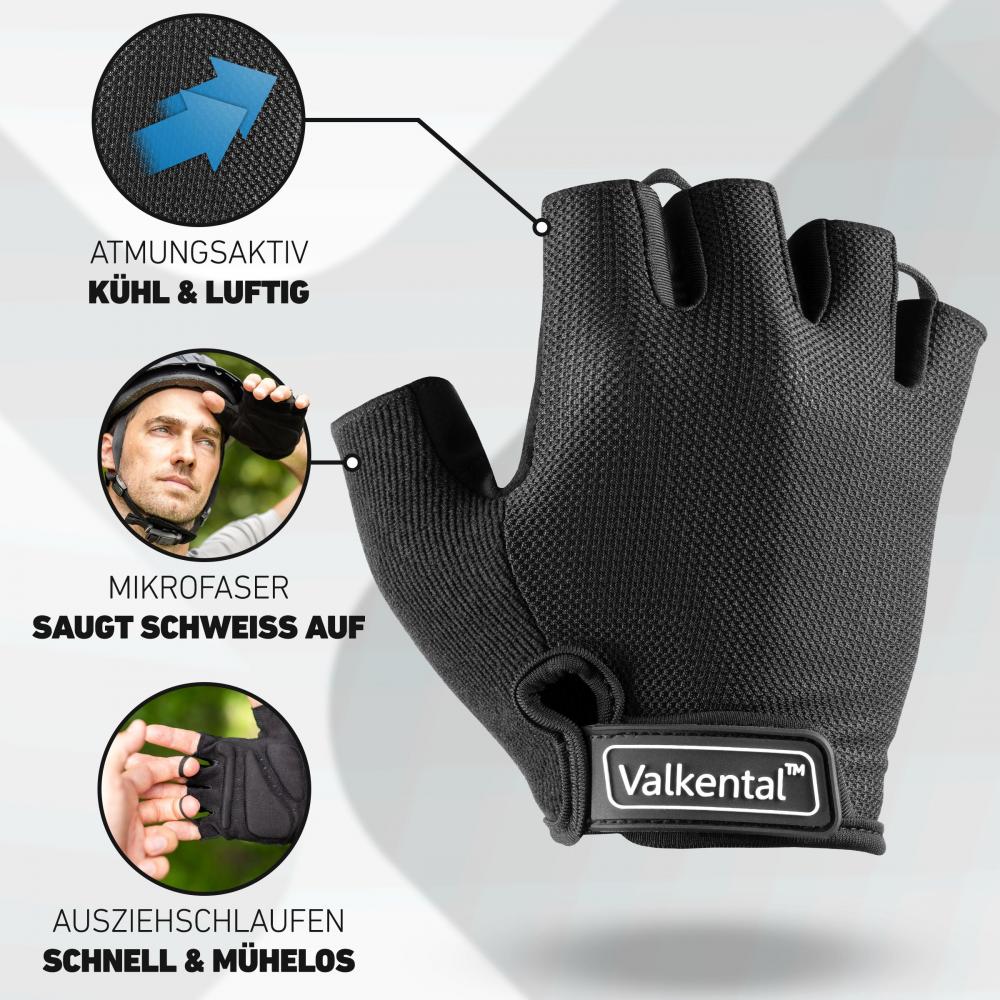 Valkental Handschuhe BikeRider Essential Gr. L Schwarz