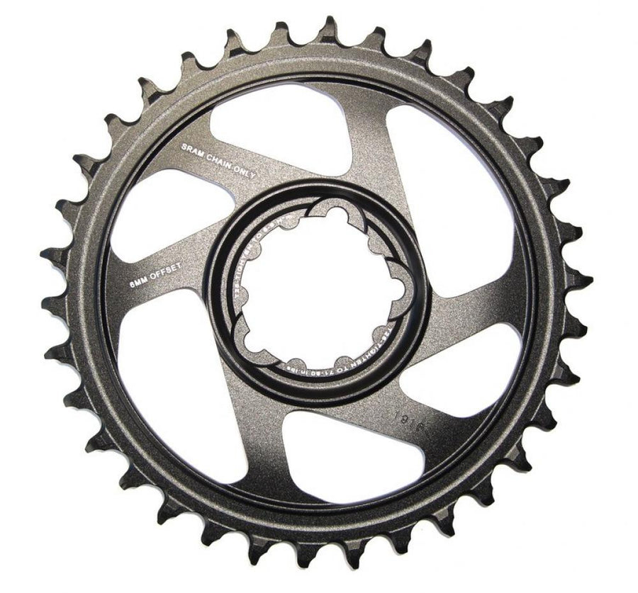 SRAM Kettenblatt X-Sync Eagle 38T / 3 mm / Aluminium / schwarz - 3 mm, schwarz