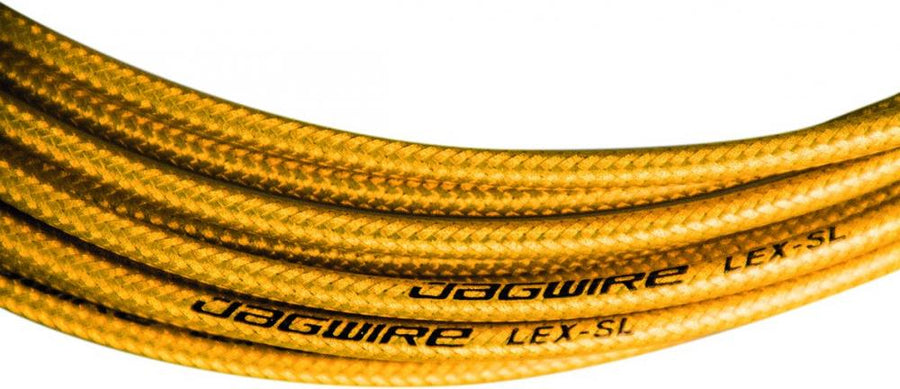 Jagwire LEX-SL Schaltzugaußenhülle Ø 4,5 mm x 2,5 m Gold - Verdichtungsfrei mit Slick-Lube Liner