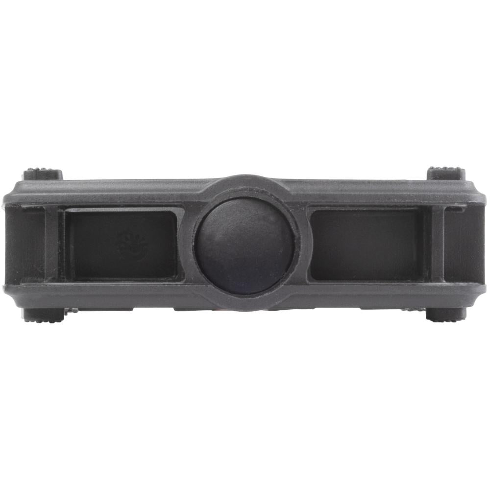 M-WAVE Steady Flat 2 Plattformpedal schwarz 1 Paar - robustes Thermokunststoff-Pedal mit Boron-Achse, Kugellager, Reflektoren, 93x84 mm, 9/16\" Gewinde