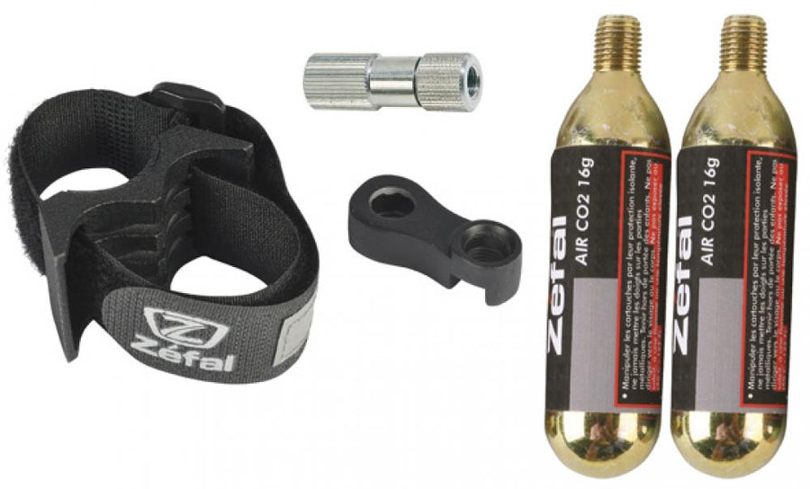 Zéfal CO?-EZ Adapter-Kit 16 g - schnelle, präzise CO?-Reifenbefüllung