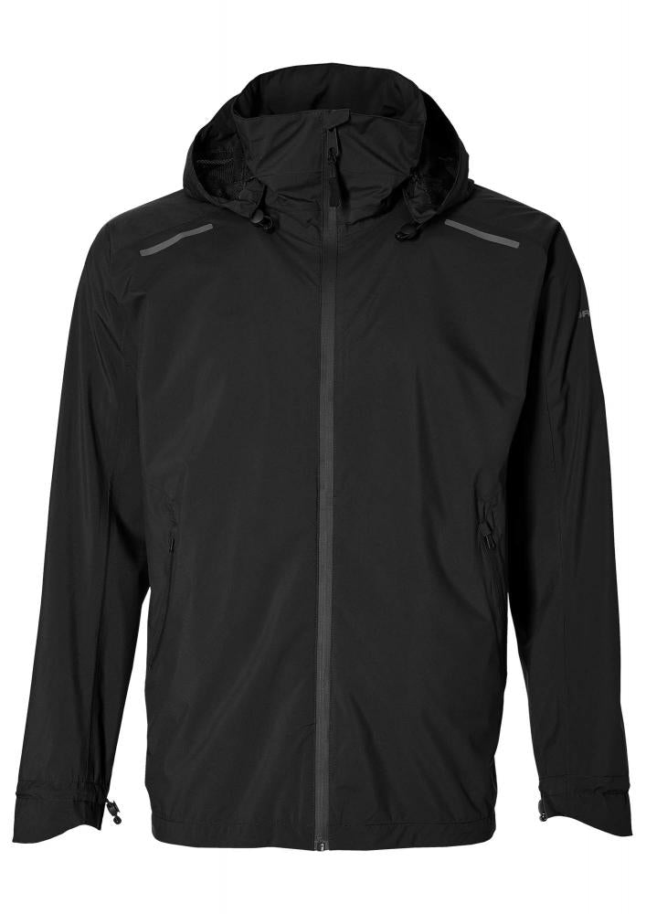 Basil Skane Herren Regenjacke schwarz M - wasserdicht & atmungsaktiv (10.000 WP/MVP) - T-Fabric mit DWR-Beschichtung ergonomischer Schnitt reflektierend & helmtauglich