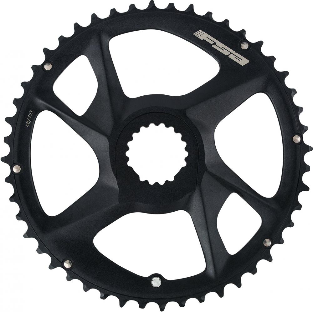 FSA Kettenblatt Road Modular Direct Mount 48 T Schwarz - präzises Schalten für Rennrad-Antriebe