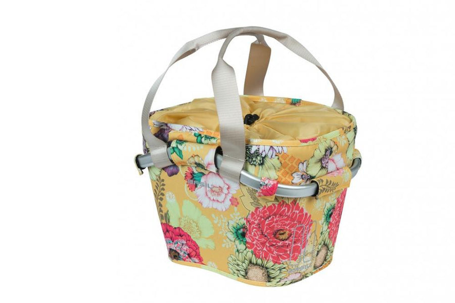 Basil Carry All Vorderradkorb honey yellow  27x37x25 cm, 15L, stylischer Fahrradkorb