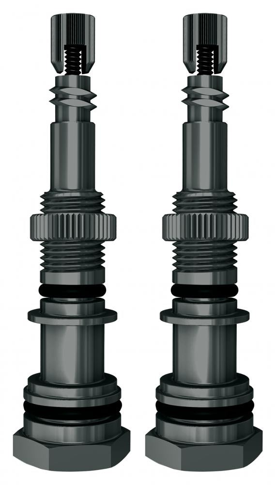 SKS AIRSPY Adapter Set SV: 2 robuste Aluminium-Adapter für Sclaverand-Ventile, kompatibel mit SKS AIRSPY Luftdrucksensor.