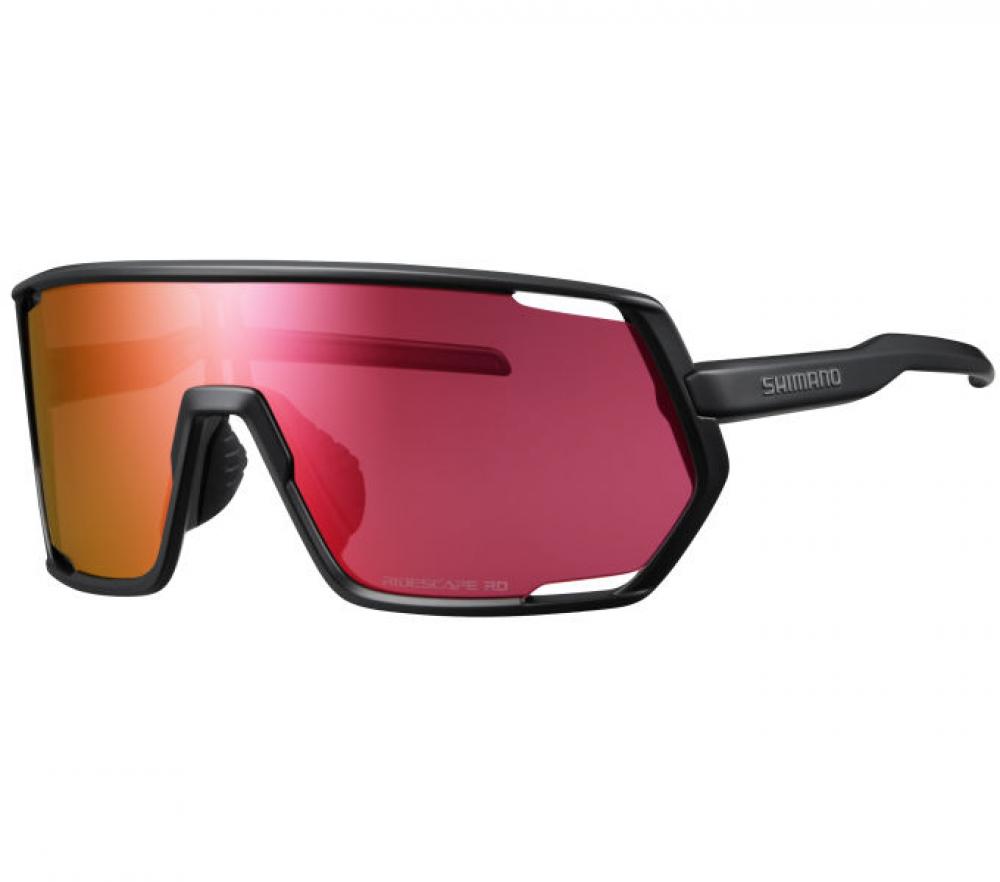 SHIMANO TECHNIUM MATTE BLACK RIDESCAPE RD Brille - robustes Vollranddesign für Strasse und Offroad