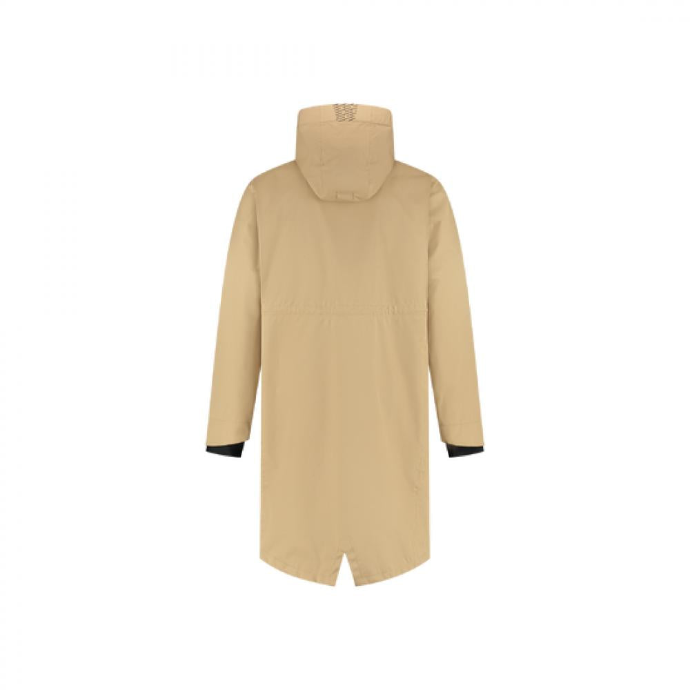 BBB Regenjacke Rainshield Parka XXXL kamel - wasserdicht, atmungsaktiv, winddicht, versiegelte Nähte, verlängerter Schnitt für Radsport und Alltag