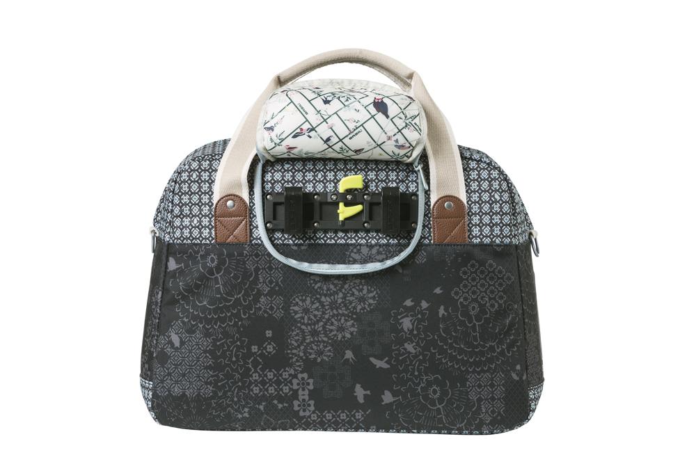 Basil Schultertasche Boheme Carry All charcoal mit Reißverschluss 18 Liter