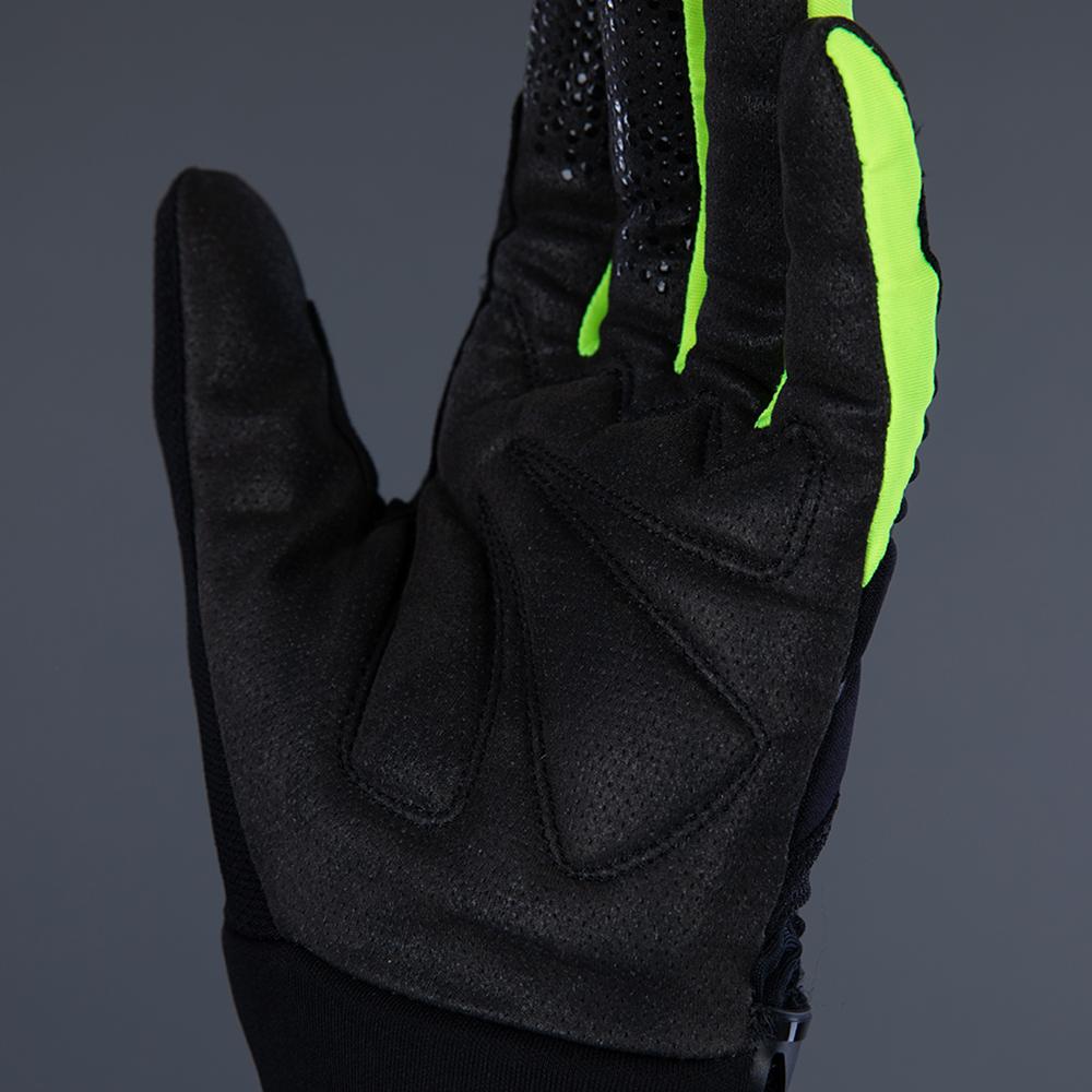 CHIBA Blade - Radhandschuhe schwarz/neongelb, 3XL, atmungsaktiv mit Ulnar-Nerve-Polsterung