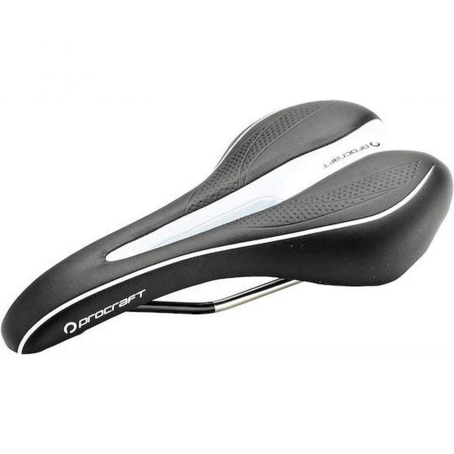 Procraft Sattel Sport Hollow 270 x 150 mm schwarz/weiß - sportlicher Komfort für Rennrad & Fitness