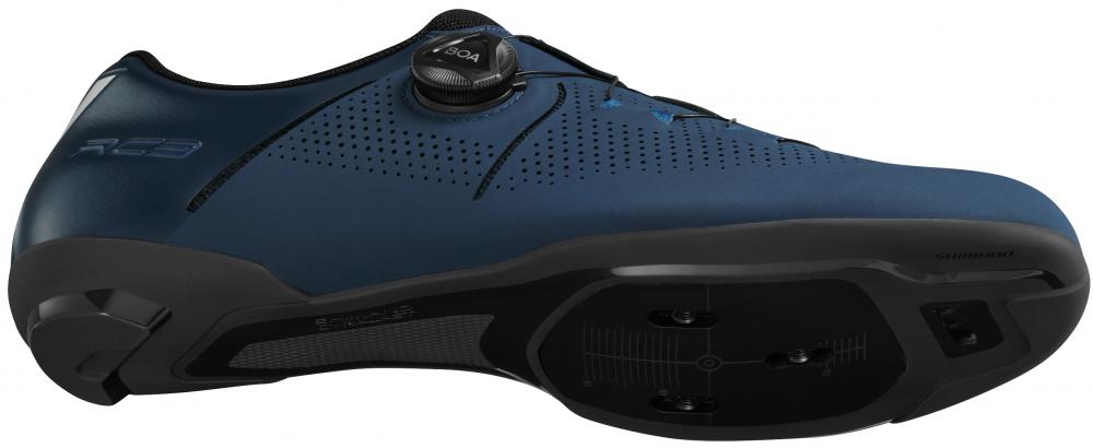 SHIMANO Fahrradschuhe RC302 Herren/Damen Road SPD-SL Größe 44 breit Blau