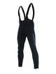 CHIBA Softshell Trägerhose - winddichte Radhose mit Trägern, XS, schwarz