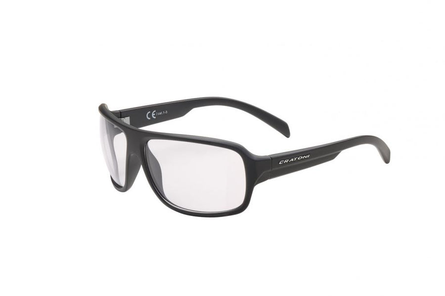Cratoni Sonnenbrille C-Ice NXT photochr. coffee matt, Glas transp., silber versp.