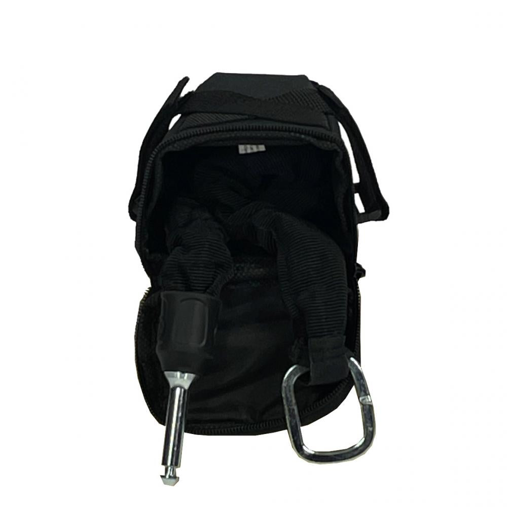 Haberland Tasche für Schlosskette schwarz - praktische Satteltasche für Kettenschlösser