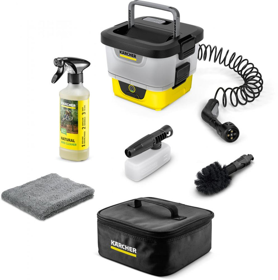 KÄRCHER OC 4 + Bike Kit 8 L - mobiler Akku-Druckreiniger für Fahrrad & Outdoor