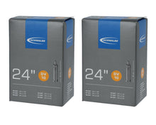 2x Schwalbe Fahrradschlauch DV10 24" (40/62-507), Dunlopventil 40 mm, für Reifenbreite 1,5"-2,4", hohe Lufthaltigkeit, robust und langlebig