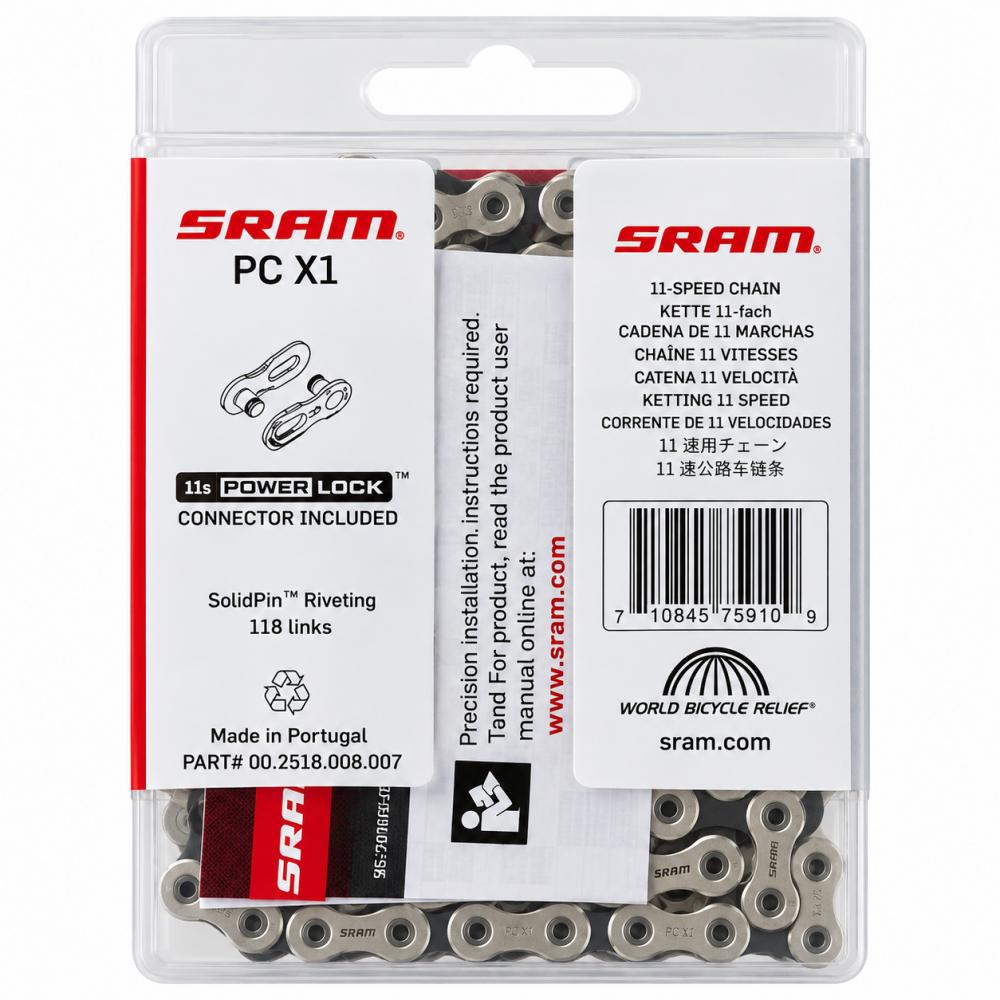 SRAM PC-X1 Fahrradkette 11-fach 118 Glieder mit PowerLock