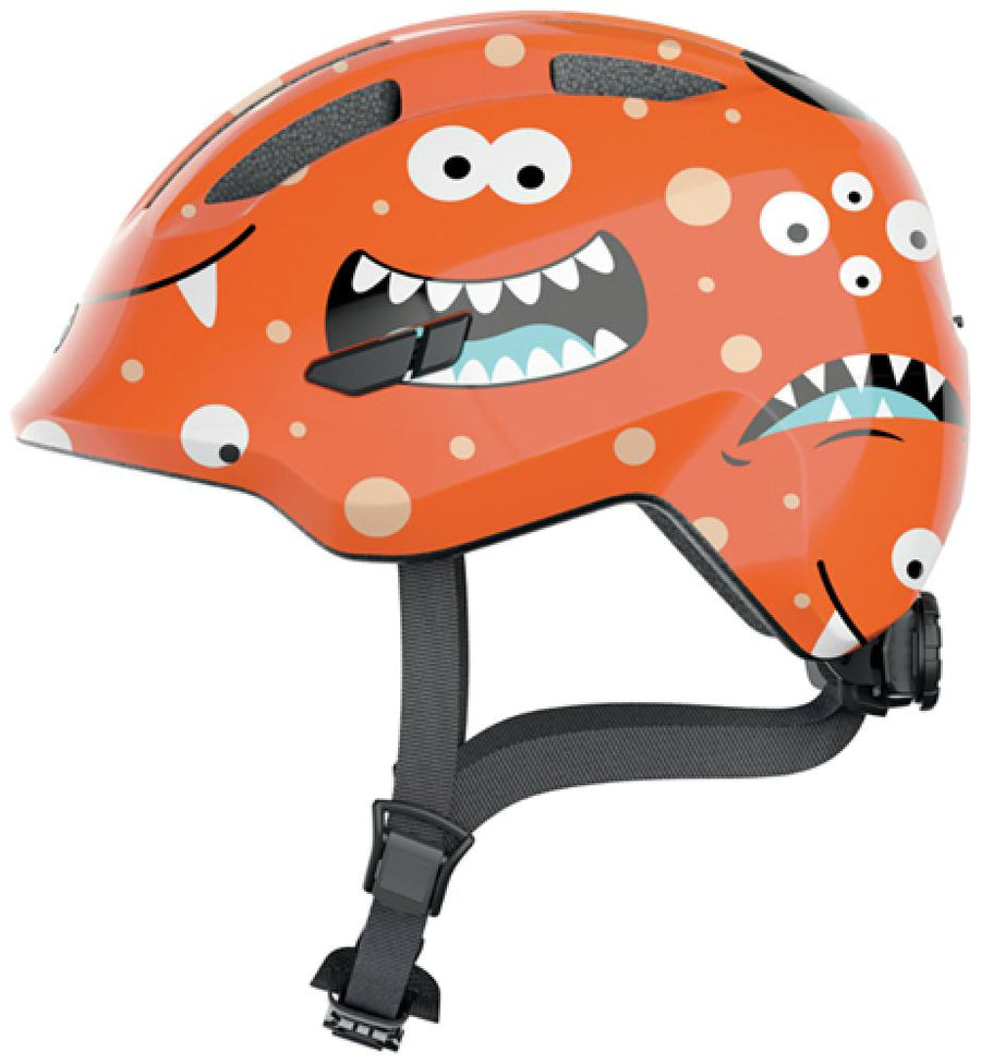 Abus Kinderhelm Smiley 3.0 orange monster M 50 bis 55cm