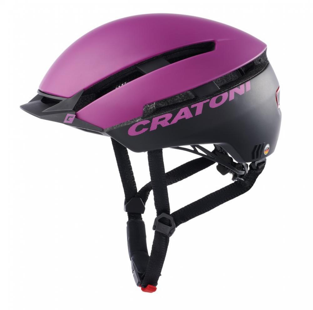 Cratoni Helm C-Loom City purple schwarz matt S/M 53 bis 58cm
