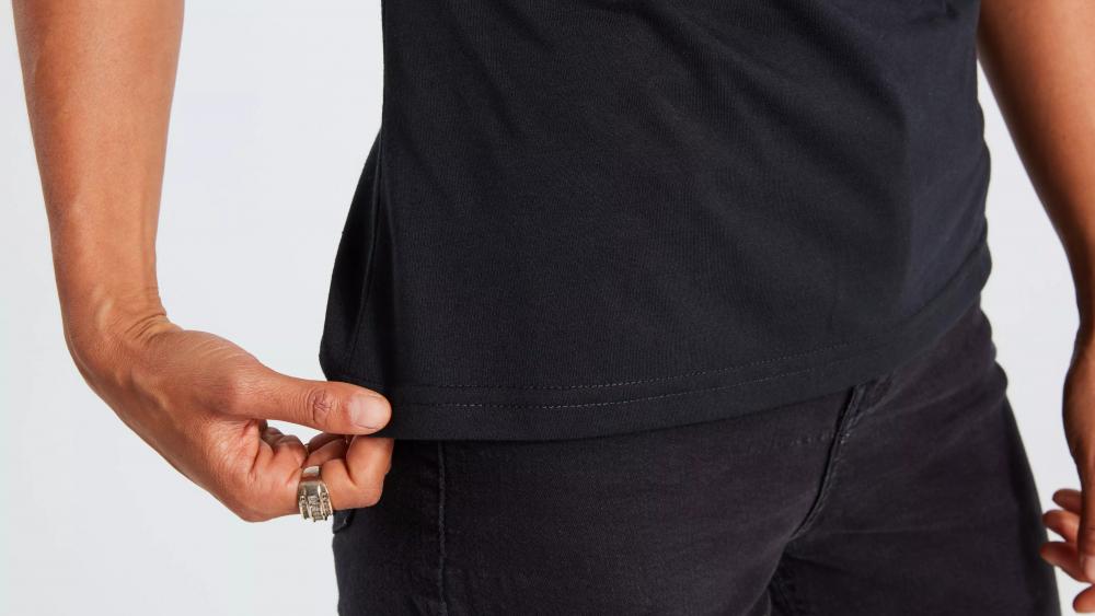 Damen T-Shirt S-Logo Tee Kurzarm Schwarz Größe S - Atmungsaktiv & Sportlich