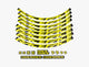 Race Face Laufrad Decal Set small, neon gelb - stylisches Upgrade für dein Bike