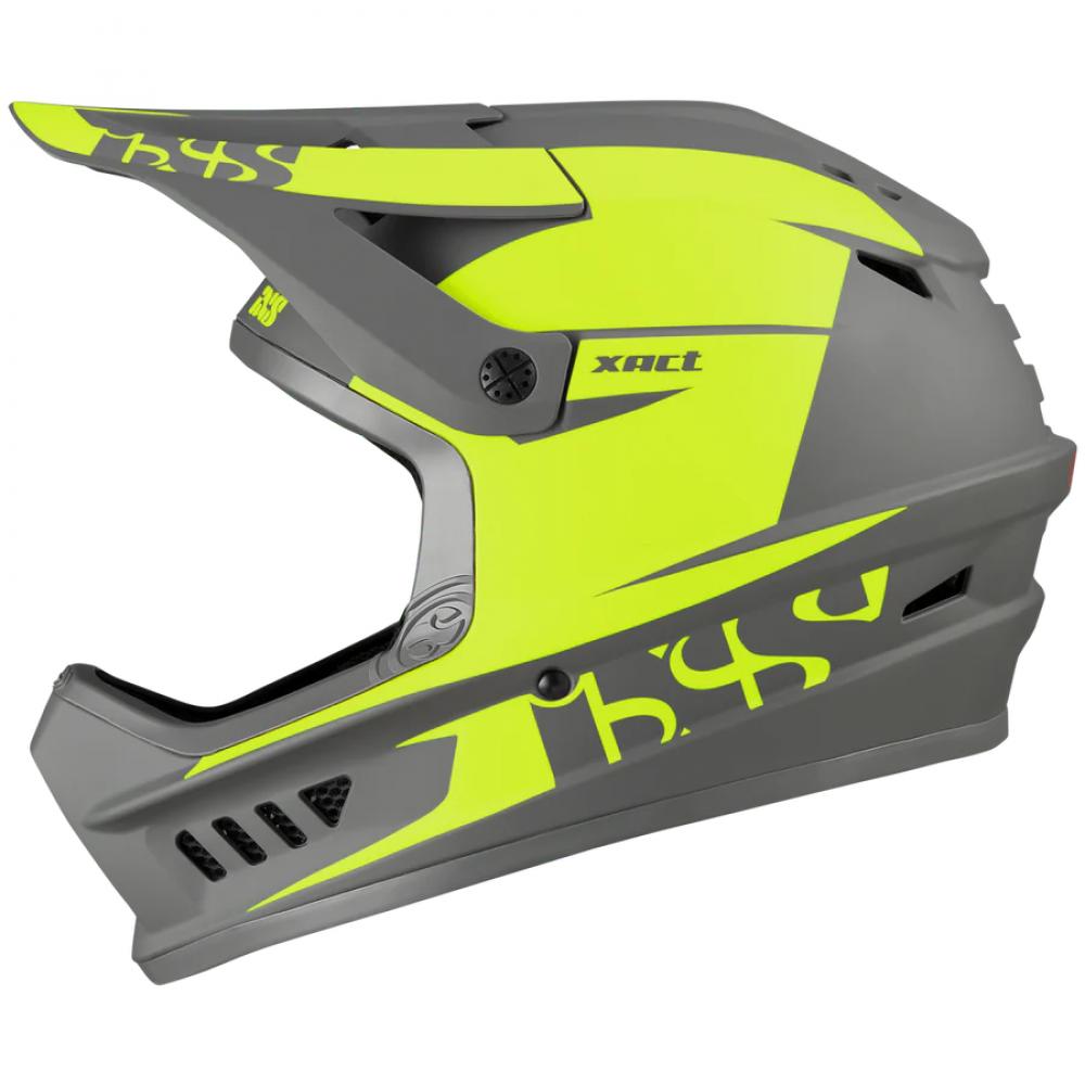 IXS Sports Division iXS XACT Evo helmet L/XL Lime-Graphite - Fullface-Helm für Downhill & Enduro