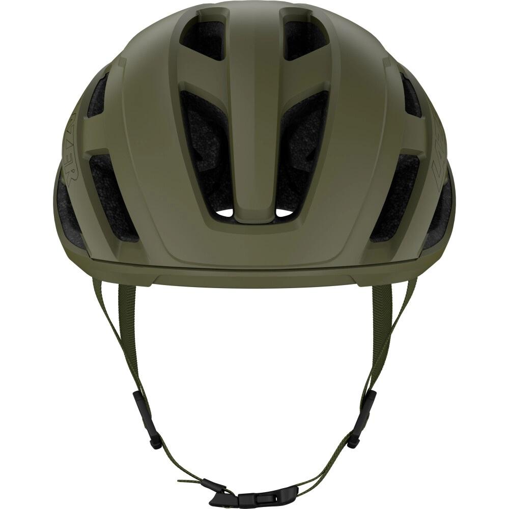 LAZER Helm Strada KinetiCore Road Matte Pine Green (M) - sicherer Rennradhelm mit Top-Belüftung