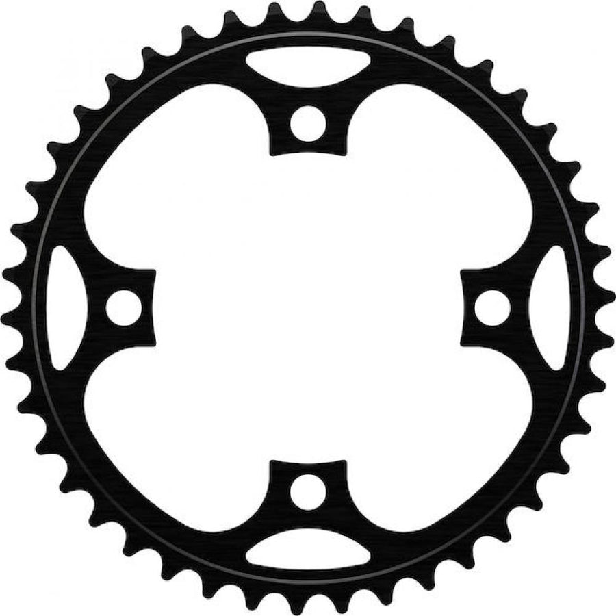 Centurion Kettenblatt 4-Arm Narrow-Wide 44 Zähne, 104 mm BCD Schwarz - optimaler Kettenhalt