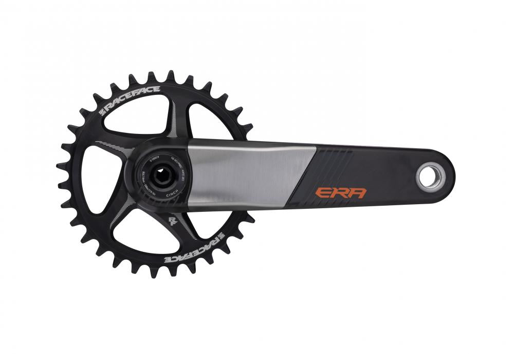 Race Face Era Carbon Kurbel 165mm 30mm orange, leichte High-Performance Fahrradkurbel.