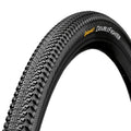 Continental Double Fighter III Fahrradreifen 24x1.75 Zoll, schwarz, mit schnellem Mittelsteg und griffigen Seitenstollen.