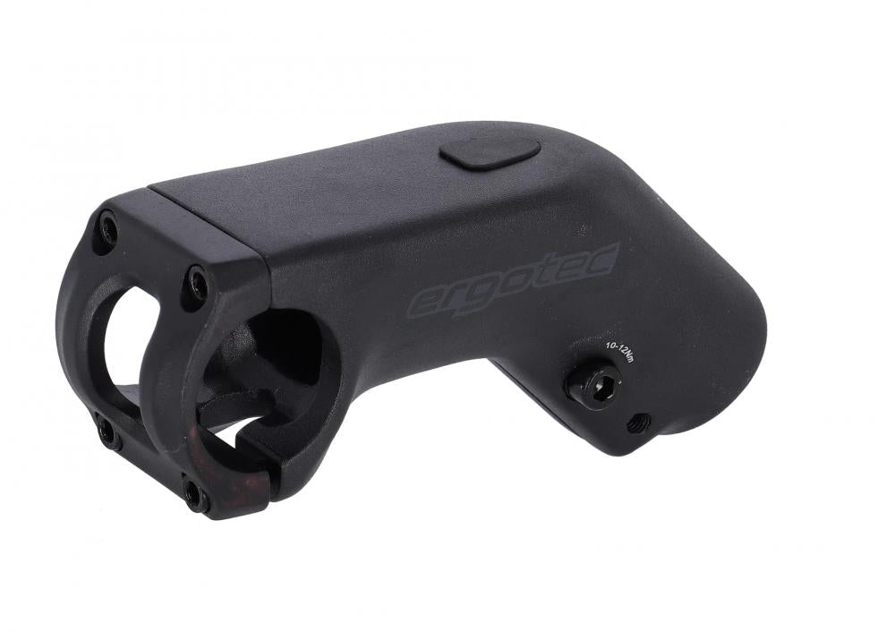 Ergotec Vorbau High Barracuda I Ahead 31,8 mm, 90 mm Länge, 45 Grad Winkel, schwarz, Aluminium für MTB und Trekking.