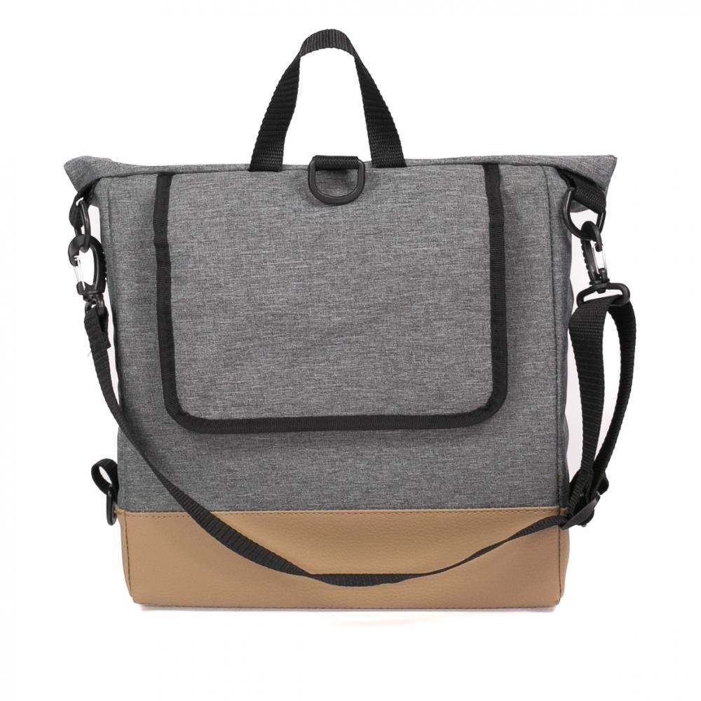 Haberland Vario-Bike-Rucksack Keep Rollin' grau - flexibler Bike-Rucksack mit Variohaken